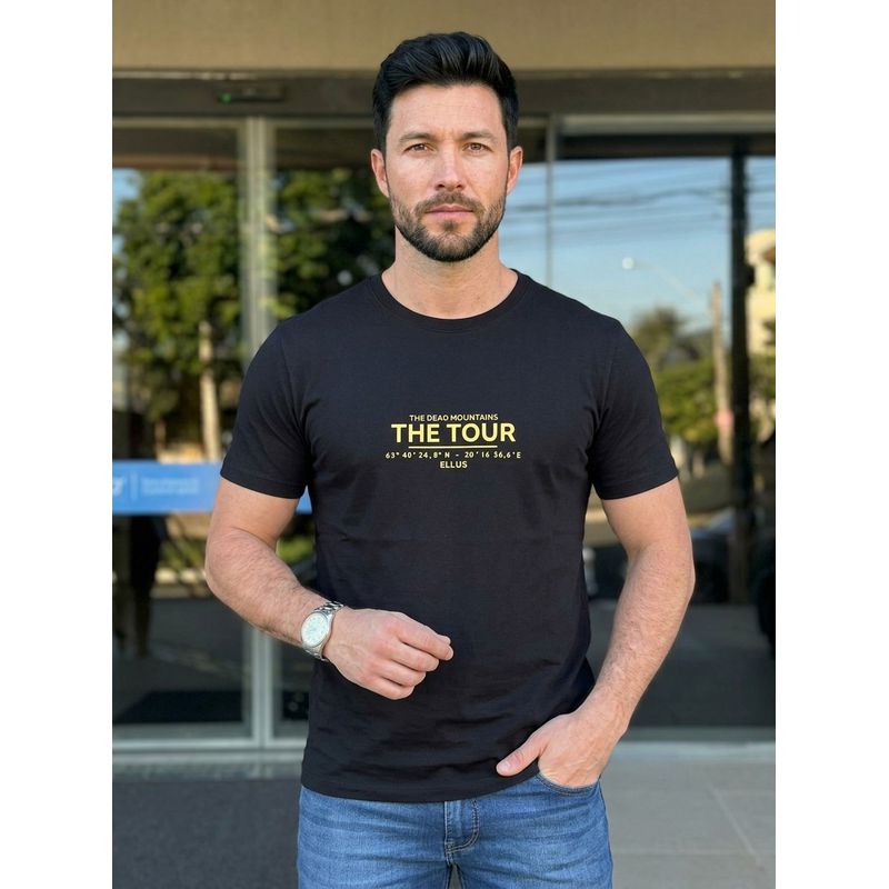 Camiseta Ellus Preto DFC - 8216 - PORTAL DROP - ATACADO