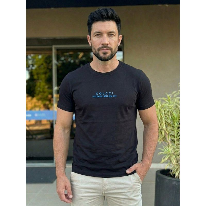 Camiseta Colcci Preto DFC - 8369 - PORTAL DROP - ATACADO