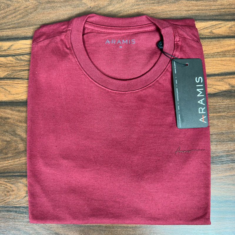 camiseta Aramis Vinho - C-8427 - PORTAL DROP - ATACADO