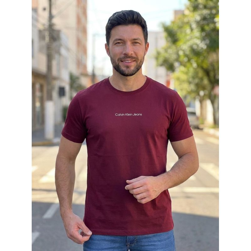 Camiseta CK Vinho DFC - 8493 - PORTAL DROP - ATACADO