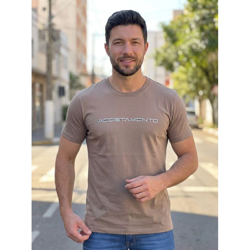 Camiseta ACT Bege DFC - 8501 - PORTAL DROP - ATACADO