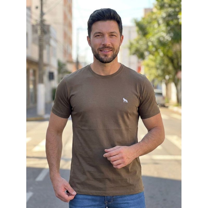 Camiseta ACT Marrom DFC - 8503 - PORTAL DROP - ATACADO