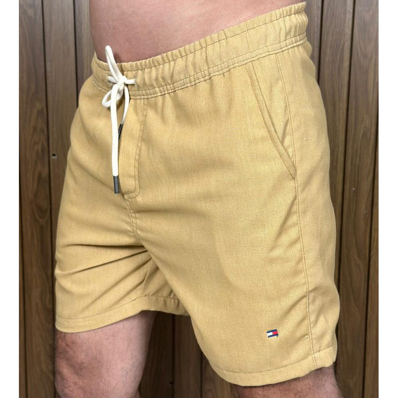 Bermuda Linho Peruano TH Dourada. - 6930 - PORTAL DROP - ATACADO