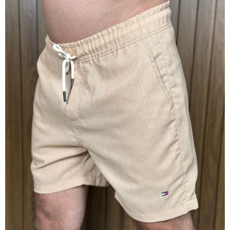 Bermuda Linho Peruano TH Caqui. - 6932 - PORTAL DROP - ATACADO