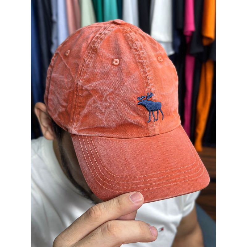 Boné Abercrombie Laranja - 7012 - PORTAL DROP - ATACADO