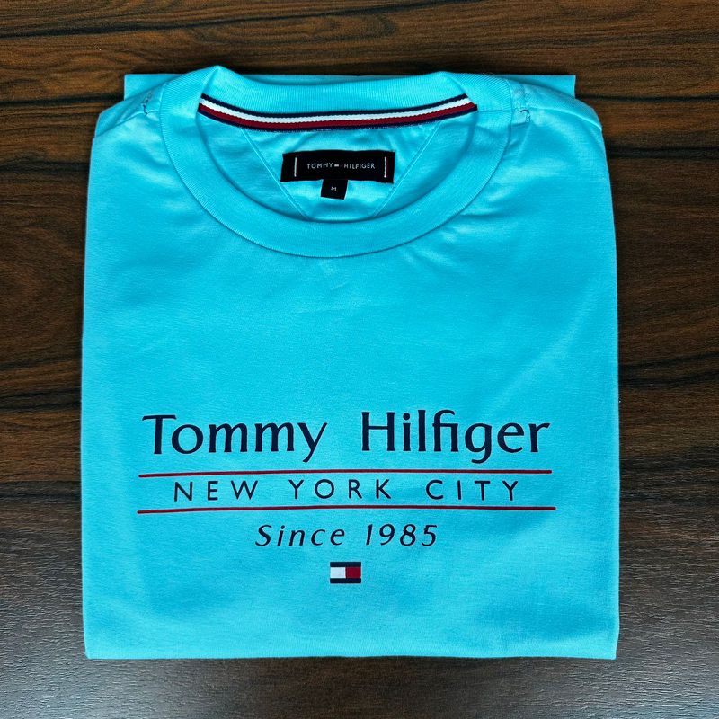 Camiseta TH Azul - A-7025 - PORTAL DROP - ATACADO