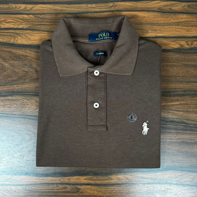 Polo PRL Marrom - A-7054 - PORTAL DROP - ATACADO