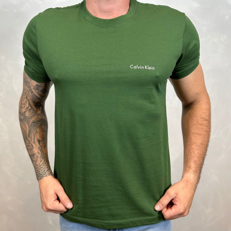 Camiseta CK Verde DFC.⭐ - 2347 - PORTAL DROP - ATACADO