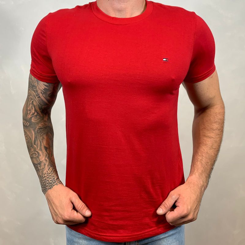 Camiseta TH Vermelho - C-4991 - PORTAL DROP - ATACADO