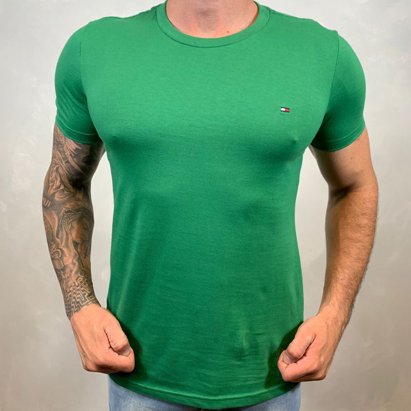Camiseta TH Verde⭐ - C-2795 - PORTAL DROP - ATACADO