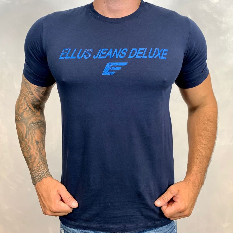 Camiseta Ellus Azul DFC⭐ - 3132 - PORTAL DROP - ATACADO