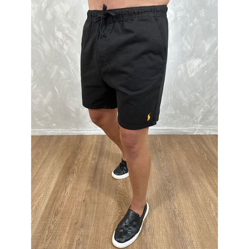Short Sarja PRL Preto - 3705 - PORTAL DROP - ATACADO