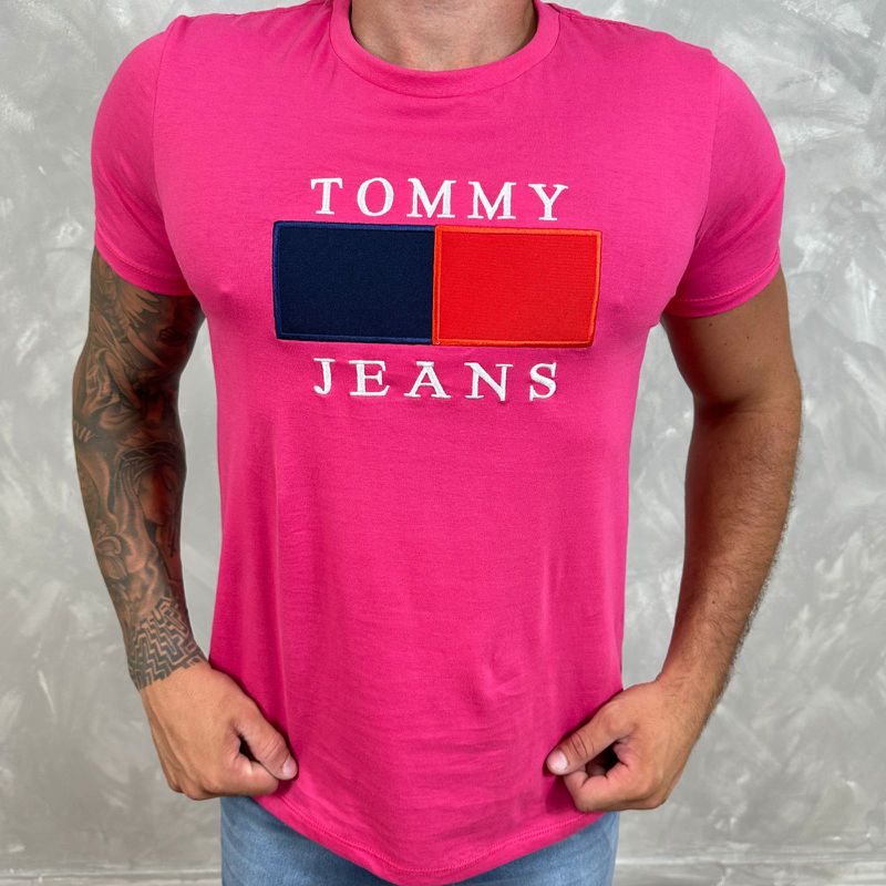 Camiseta TH Rosa⭐ - B-3726 - PORTAL DROP - ATACADO
