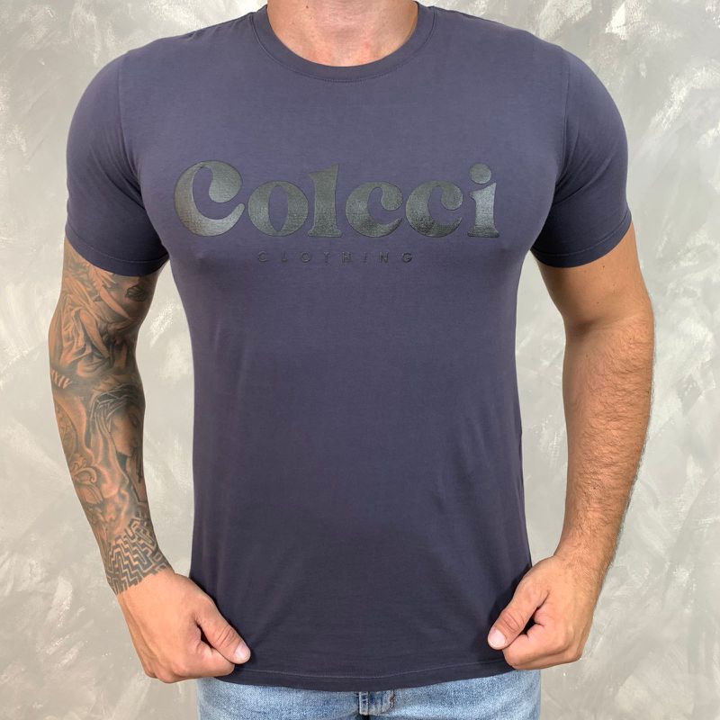 Camiseta Colcci Azul DFC⭐ - 3778 - PORTAL DROP - ATACADO