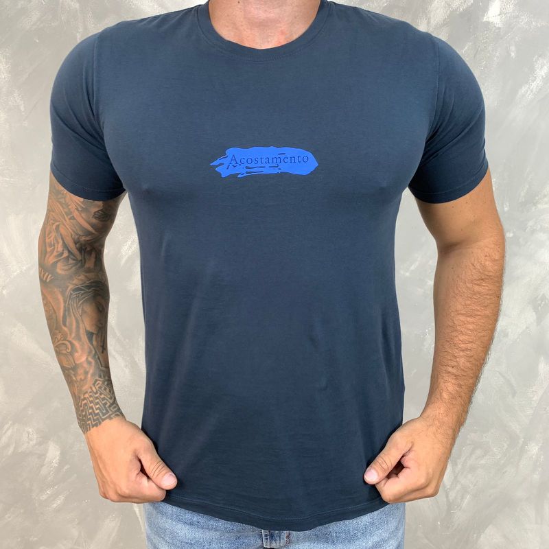 Camiseta Act Azul Dfc - 3783 - PORTAL DROP - ATACADO