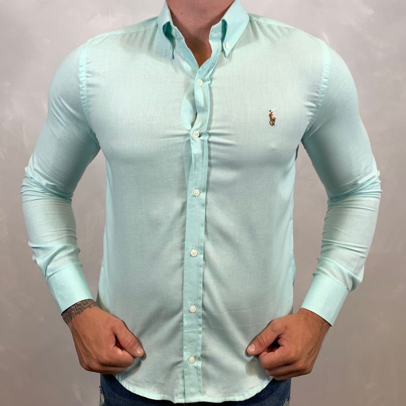 Camisa Manga Longa PRL Verde - 40367 - PORTAL DROP - ATACADO