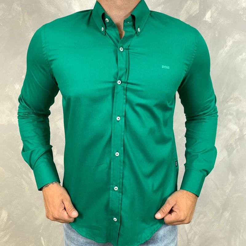 Camisa Manga Longa HB Verde⭐ - 40571 - PORTAL DROP - ATACADO