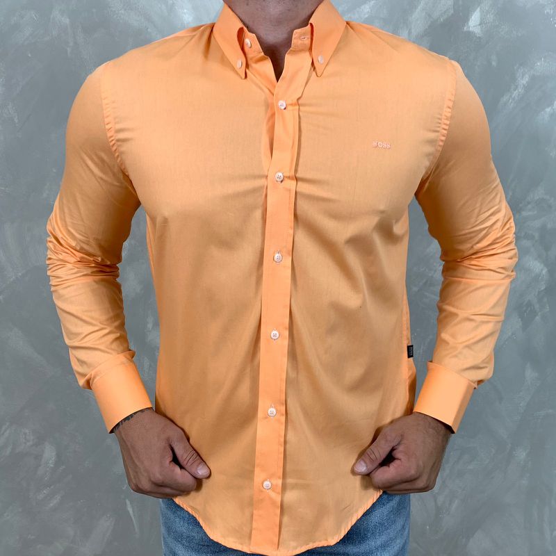 Camisa Manga Longa HB Salmão ⭐ - 40579 - PORTAL DROP - ATACADO