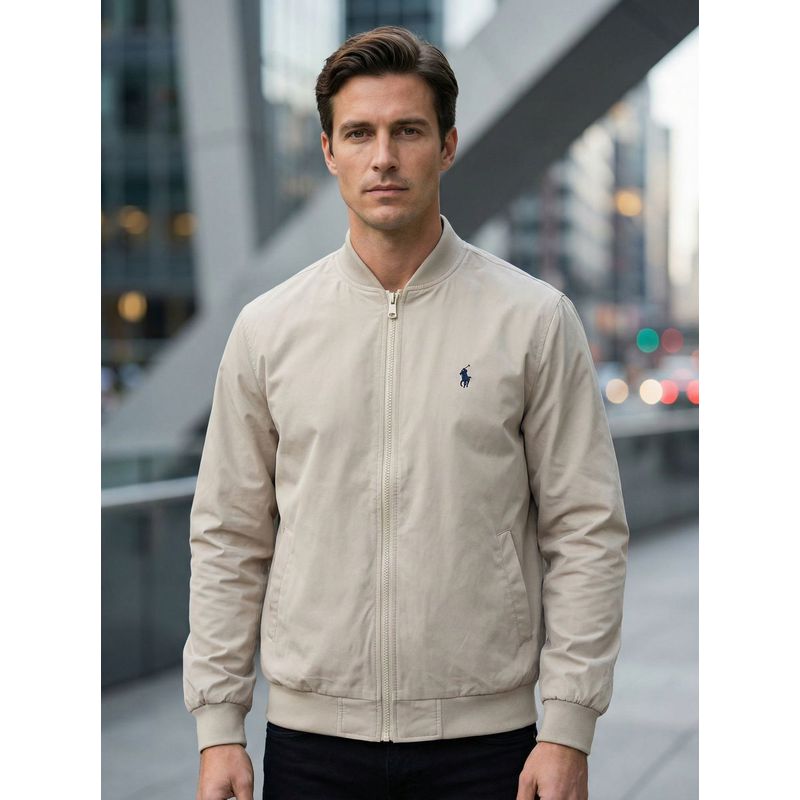 Jaqueta Bomber PRL Bege. - 5624 - PORTAL DROP - ATACADO