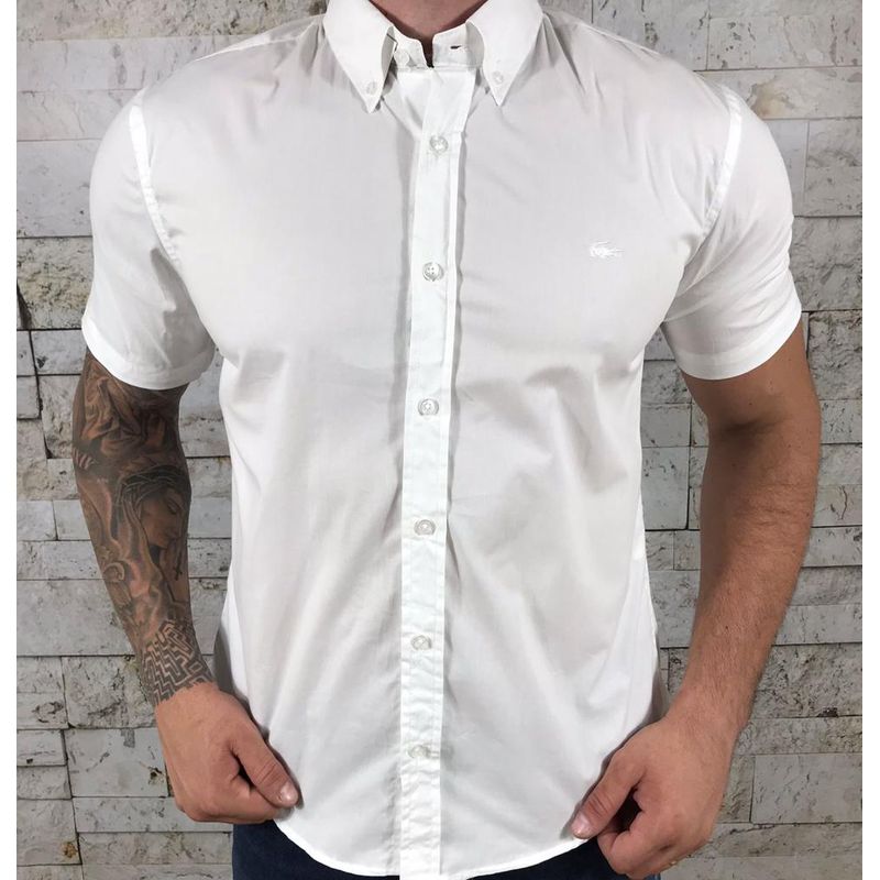 Camisa Manga Curta LCT Branca⭐ - 30074 - PORTAL DROP - ATACADO