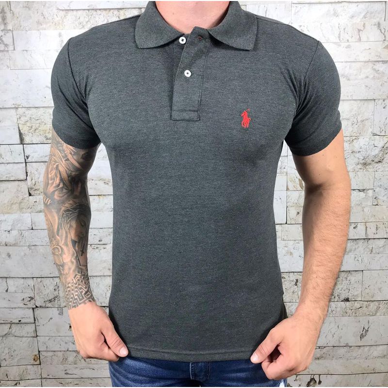 Polo Prl Chumbo⭐ - 743 - PORTAL DROP - ATACADO
