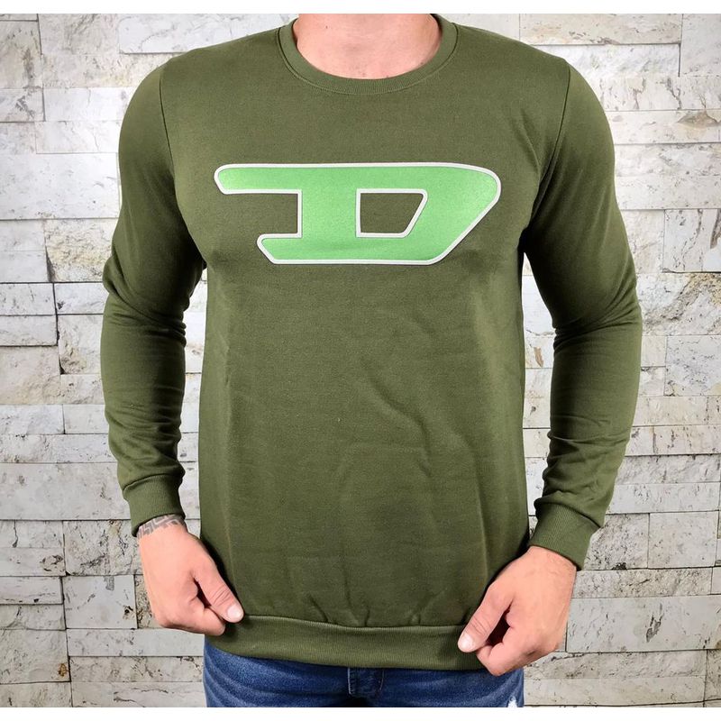 Blusa Moletom Diesel Verde - 2243 - PORTAL DROP - ATACADO