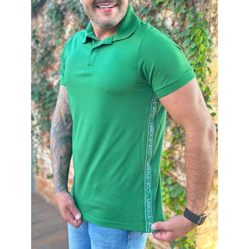 Polo CK Verde⭐ - A-5539 - PORTAL DROP - ATACADO