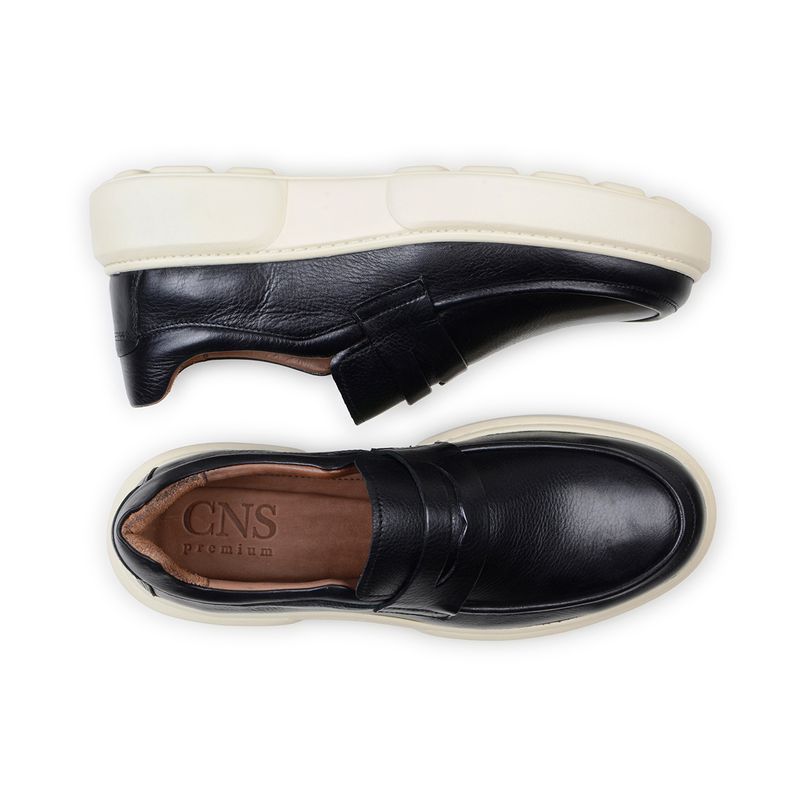 Sapato Casual Masculino CNS Collim Floarter Preto - CNS Calçados