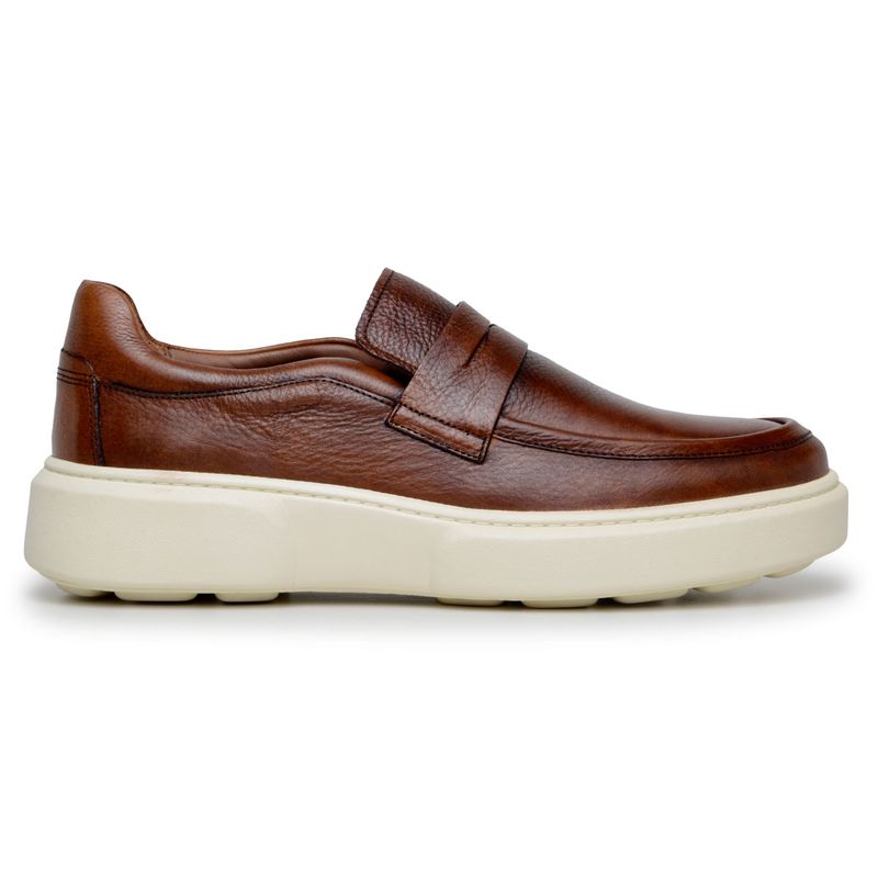 Sapato Casual Masculino CNS Collim Floarter Conhaque