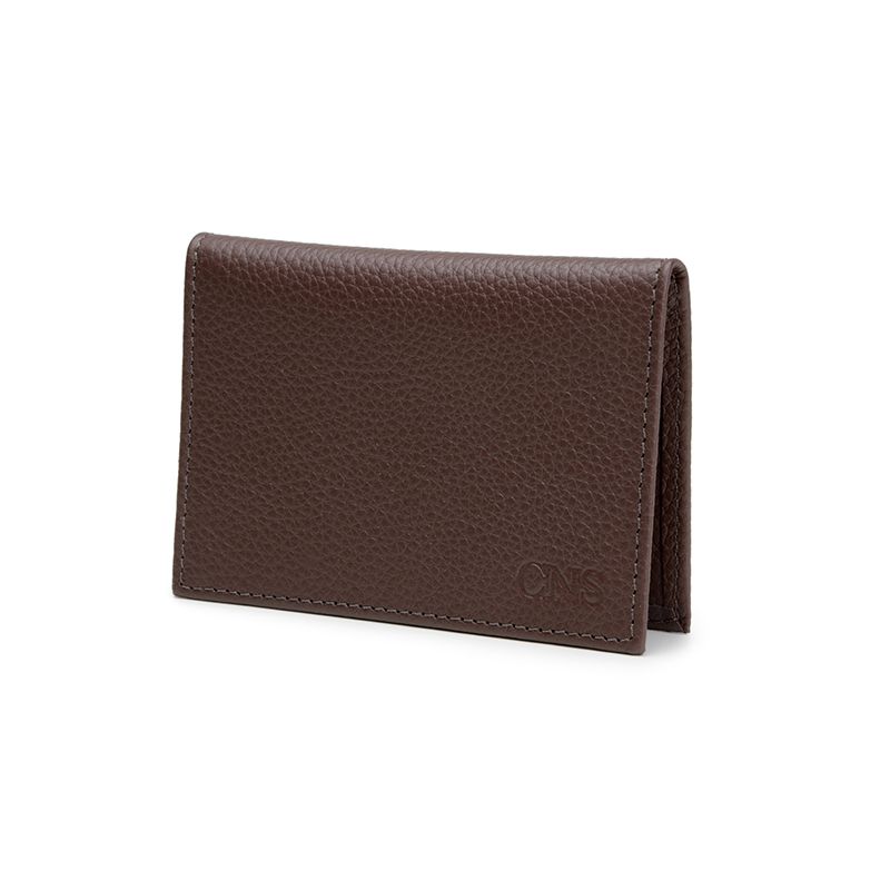 Carteira Masculina CNS em Couro Caramelo 