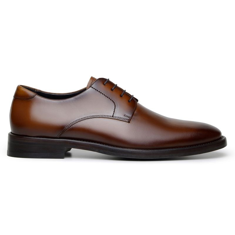 Sapato Social Masculino Derby CNS Amsterdã 17805 Camel