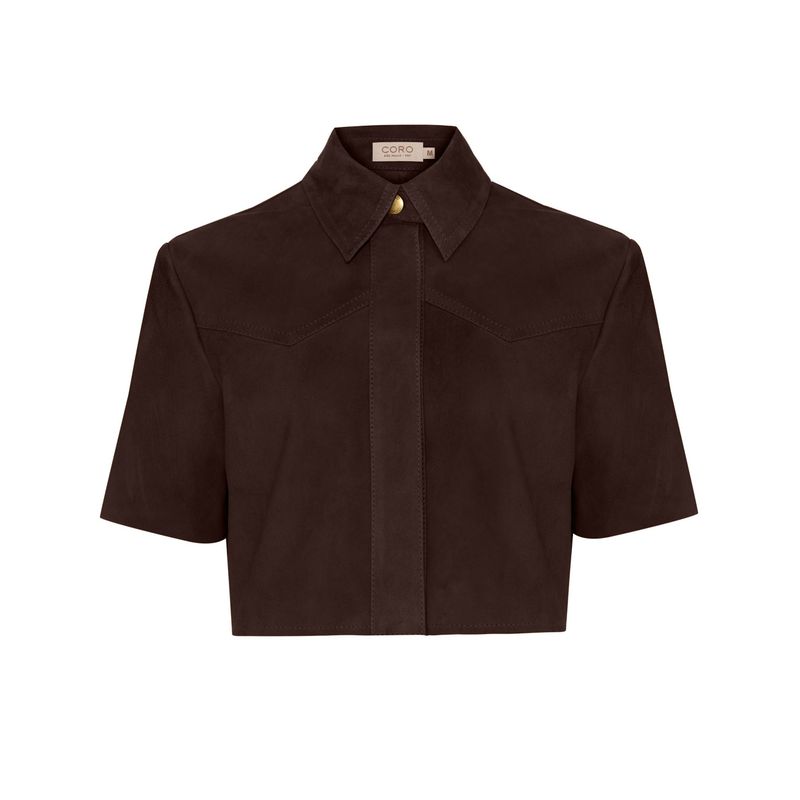 Camisa Sofia em Camurça - CORO SHOP