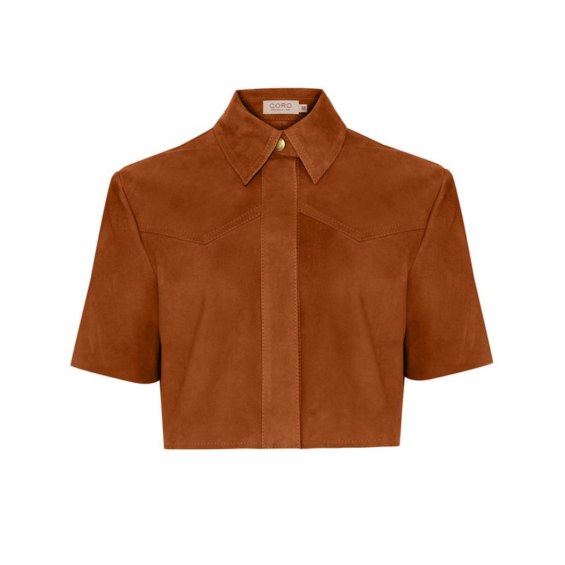 Camisa Sofia em Camurça - CORO SHOP