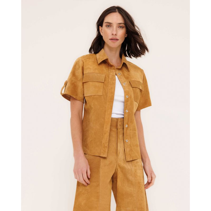 Camisa Elis em Camurça - CORO SHOP