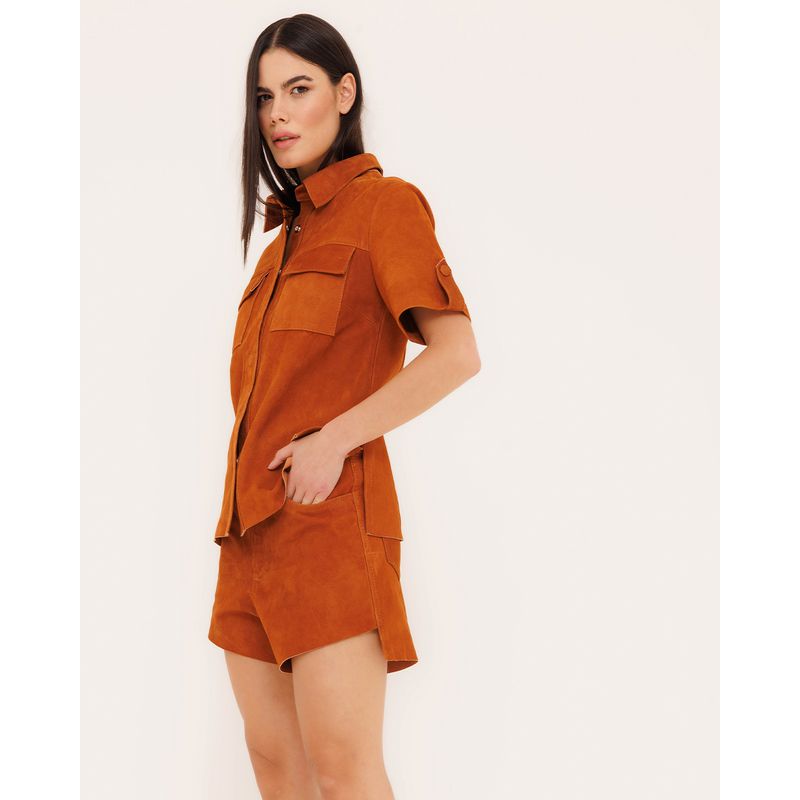 Shorts Dora em Camurça - CORO SHOP
