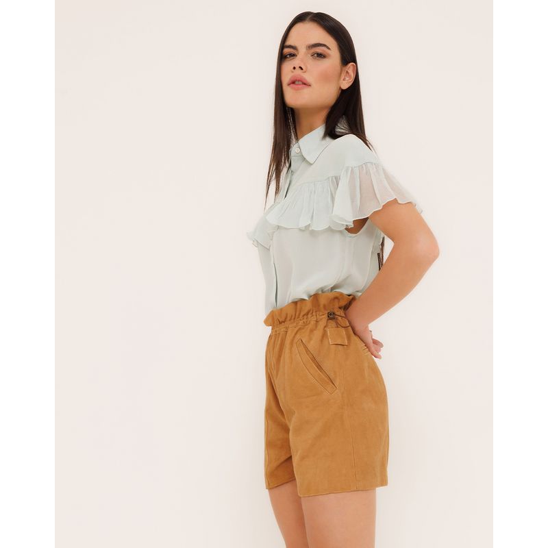 Shorts Juliana em Camurça - CORO SHOP