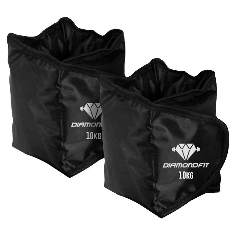 Par de Caneleira Tornozeleira Peso 10Kg - Diamond Fit
