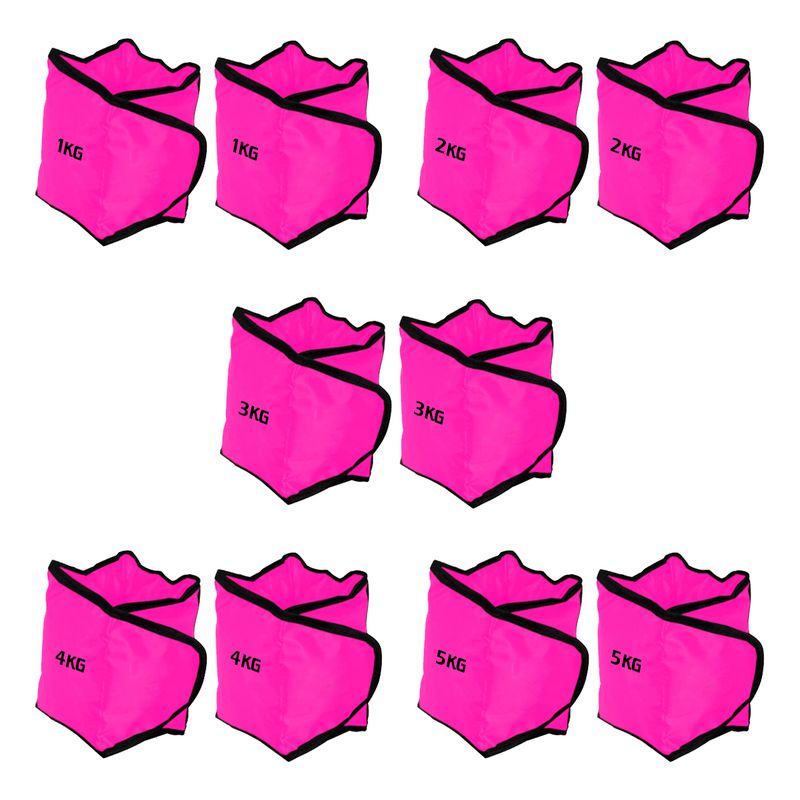 Kit Par de Caneleira Peso Profissional do 1kg ao 5... - Diamond Fit