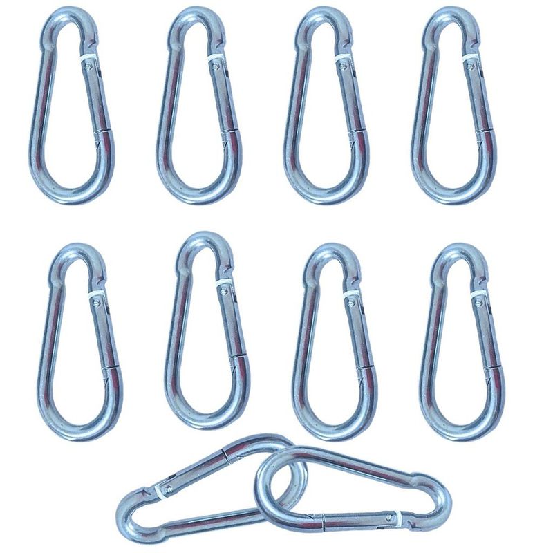 Kit 10 mosquetões profissional em aço galvanizado ... - Diamond Fit