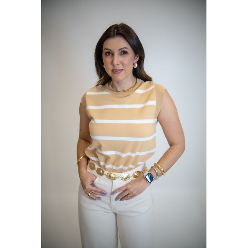 COLETE MARINE NUDE LISTRADO