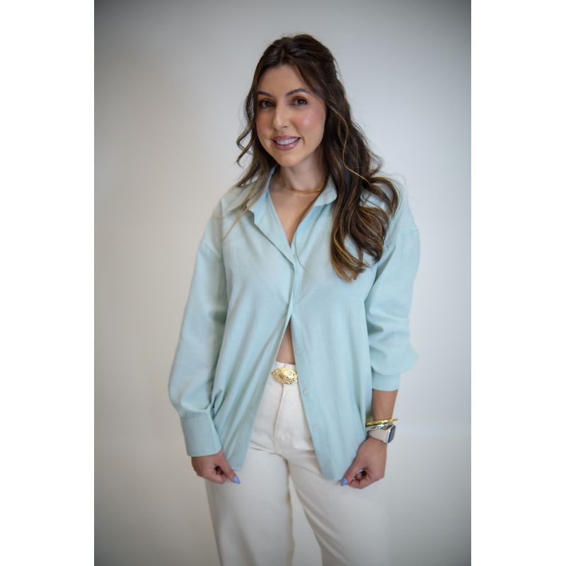 CAMISA ALINA VERDE LISTRADA