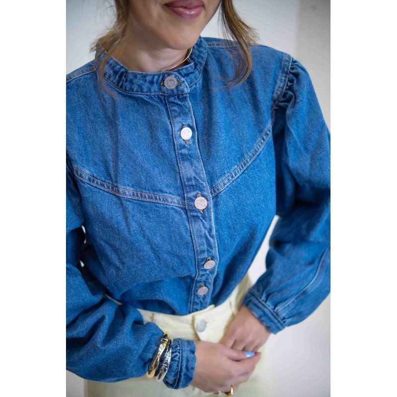 CAMISA JUNO AZUL ESCURO