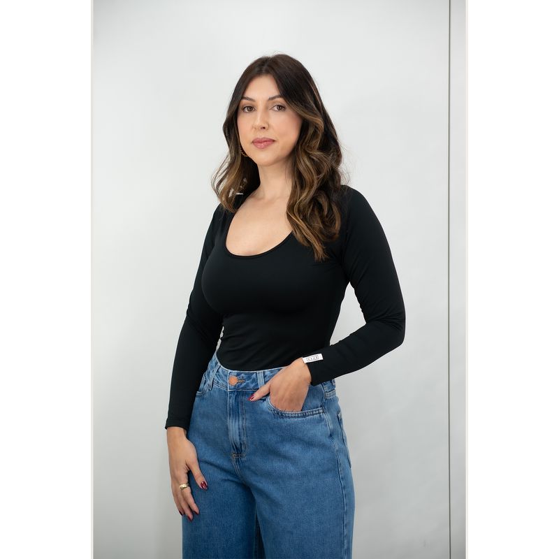 BLUSA TÉRMICA INVISÍVEL EFFE - PRETA