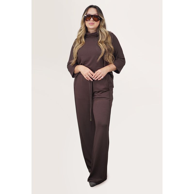 CONJUNTO FIORELLA MARROM