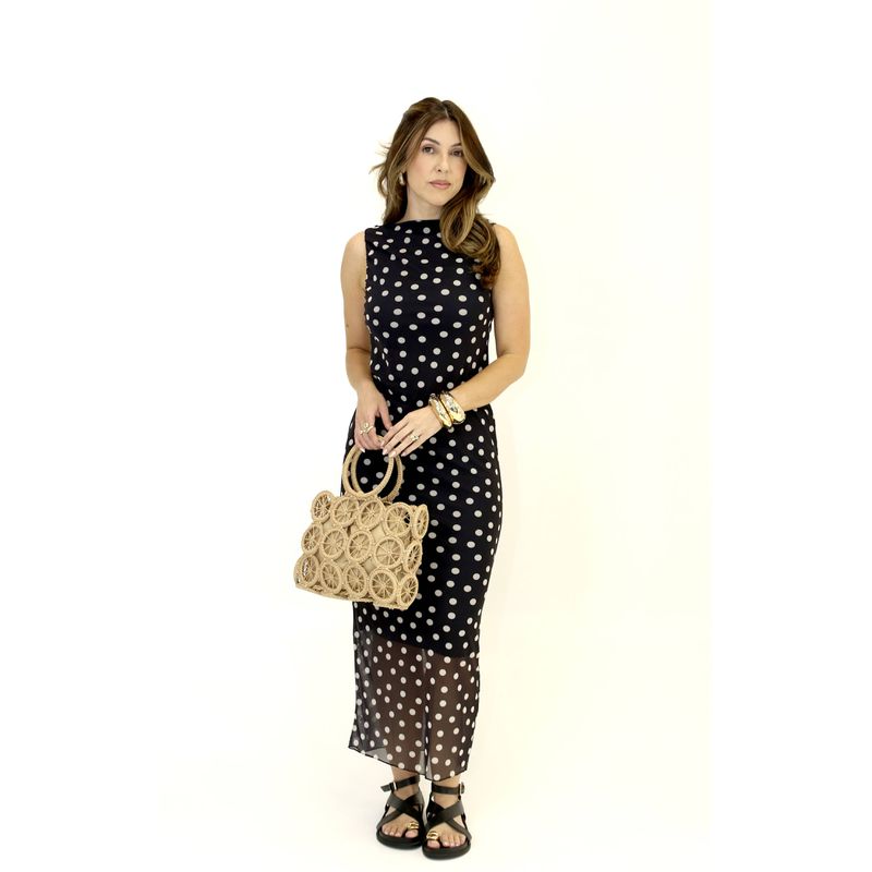 VESTIDO POÁ IEDA PRETO 