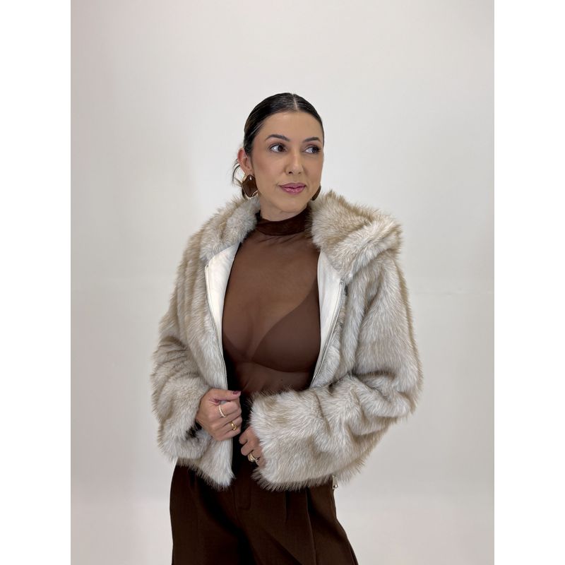 JAQUETA DE PELO CARAMELO CLEO