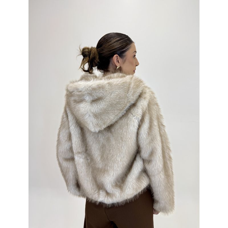 JAQUETA DE PELO CARAMELO CLEO