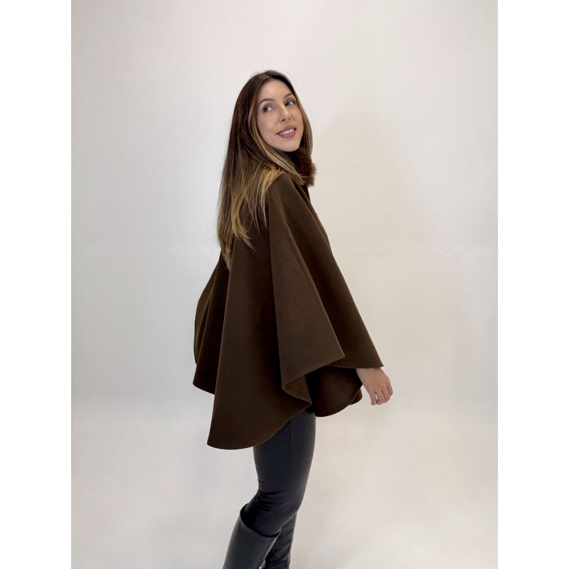 PONCHO DE LA BATIDA SOPHIA MARROM