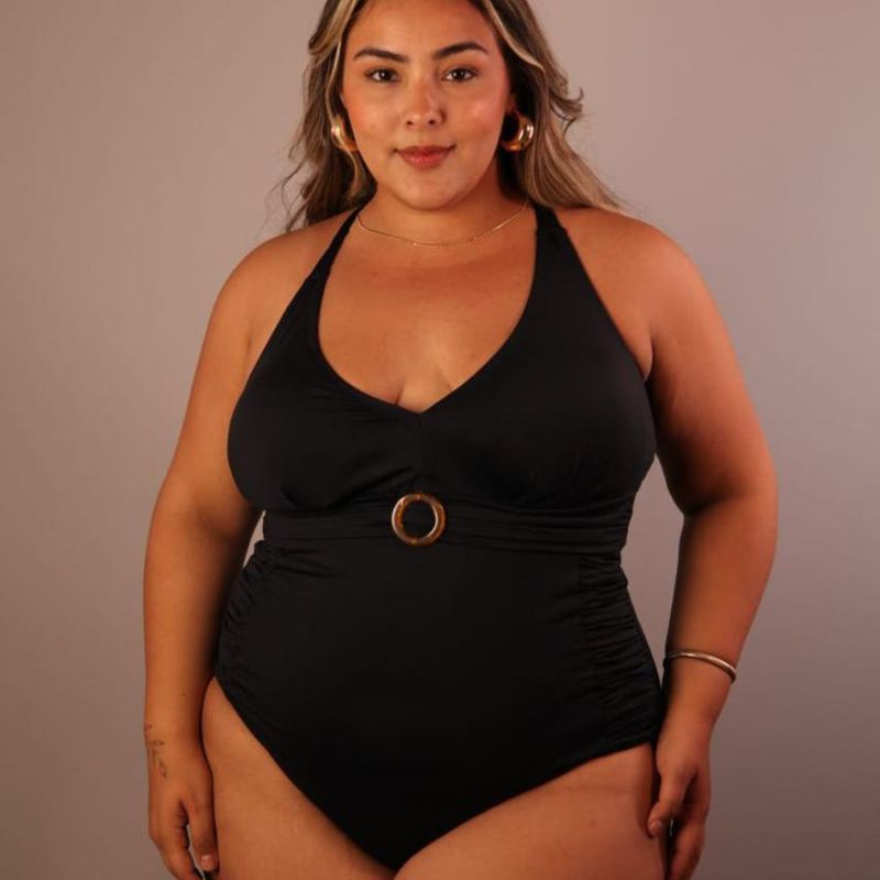 Maio fivela preto - 6565515 - Ella Moda Praia