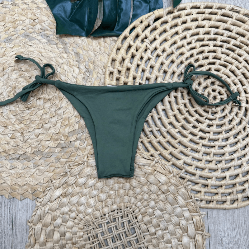 calcinha gabi pedraria verde musgo - Ella Moda Praia